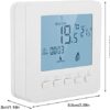 FTVOGUE Smart LCD Screen Heating Thermostat Programmable Ambient Temperature Controller for Home Floor Wall Boiler