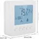 FTVOGUE Smart LCD Screen Heating Thermostat Programmable Ambient Temperature Controller for Home Floor Wall Boiler
