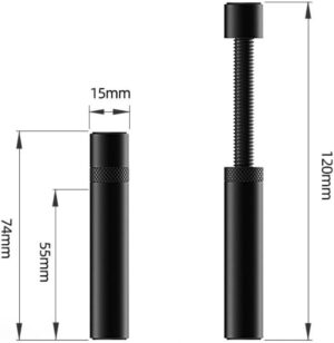 Support carte graphique GPU anti-affaissement L 74-120mm