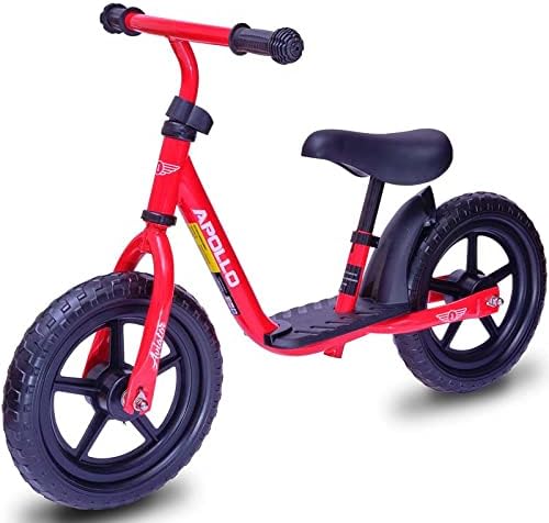 Apollo Aviator Children's Evolutive Bike Bike 30 cm, Aviator, Solid Comfortable and Lightweight Balance Bike for Girls and Boys, Red