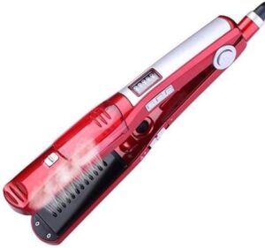 Lisseur a vapeur professionnel, a technologie ionique, avec revetement en tourmaline, max 200 C