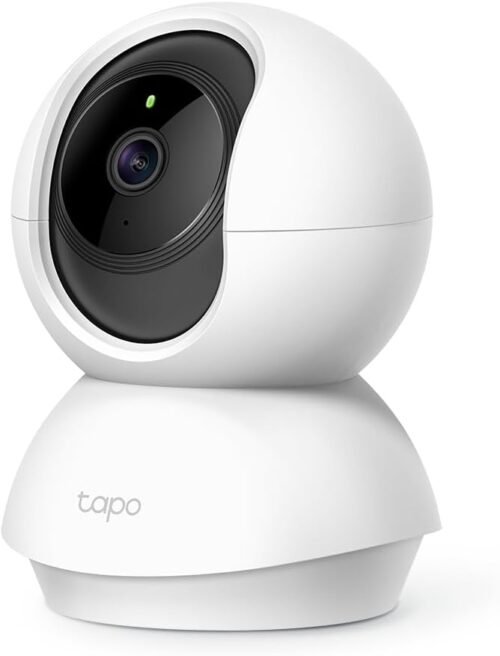 TP-Link Tapo 360 1080P C200 Indoor WiFi Surveillance Camera, Night Vision, Real Time Notifications, Person Detection, Motion Tracki