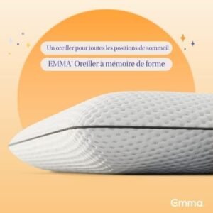 Oreiller mémoire de forme Emma 40x70 hauteur personnalisable