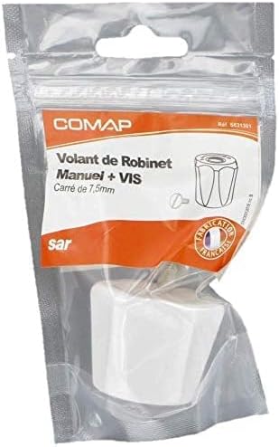 COMAP Volant de robinet manuel carre SAR 7,5 mm H33 avec vis de fixation - S631301