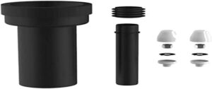 Sanit 180 mm, colour: white, suitable for wall-mounted toilet, 45 mm sink hose connection DN 90 58.931.00.000, black, 19 cm