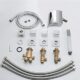 Kit de douche 5 trous avec robinet cascade contemporain