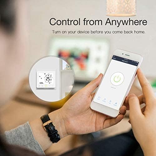 MOES Smart WiFi Thermostat Temperature Controller, Smart LifeTuya APP Remote Control for Heating Water Gas Boilers 52 Programmable