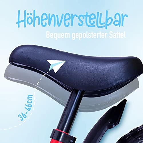 Apollo Aviator Children's Evolutive Bike Bike 30 cm, Aviator, Solid Comfortable and Lightweight Balance Bike for Girls and Boys, Red