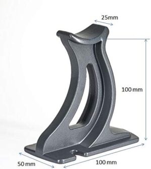 Valdern Paire de pieds de support colonnes classiques pour radiateur Gris anthracite Hauteur 100 mm