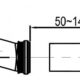 BERNSTEIN - Sanitary module for suspended toilet in black glass 100.5x48.3x11 cm (HxWxD), with sensitive sensor - 805S