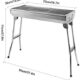 41XitTFKp0L._AC_.jpg Barbecue a Charbon de Bois Inox,Grill Charbon de Bois XXL,Taille Grande BBQ Pliable Barbecue Grill a Charbon Four de Charbon Portabl