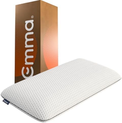 Emma Oreiller a Memoire de Forme 40x70 cm, Ajustement pour Un Niveau Parfait de Douceur et de Soutien, Hauteur Personnalisable