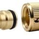 Connecteur rapide tuyau d'arrosage CT 3/4 mâle laiton 2 pcs