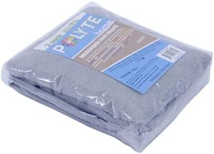 Serviette turban microfibres Polyte 2 pièces - gris 31x71 cm