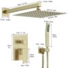 imiiHO 050 Wall shower 2 functions (2 functions)