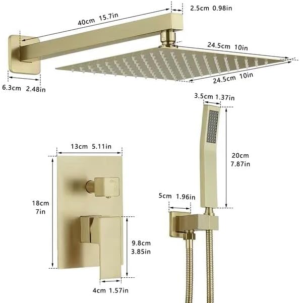 imiiHO 050 Wall shower 2 functions (2 functions)