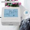 FTVOGUE Smart LCD Screen Heating Thermostat Programmable Ambient Temperature Controller for Home Floor Wall Boiler