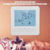 FTVOGUE Smart LCD Screen Heating Thermostat Programmable Ambient Temperature Controller for Home Floor Wall Boiler