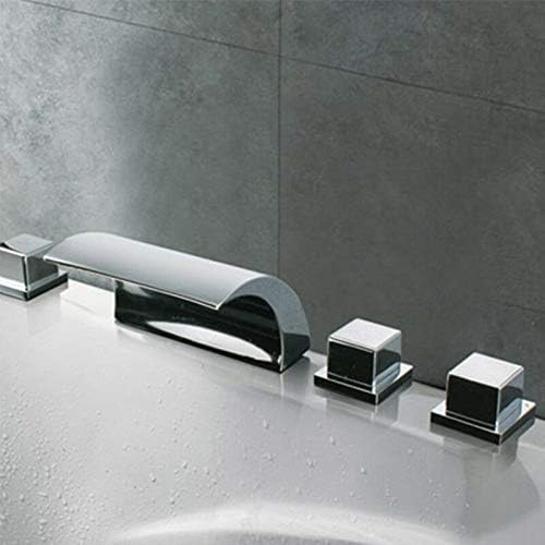 5 Hole Shower Kit with Contemporary Waterfall Tap