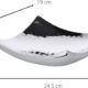 Bol décoratif EDZARD acier inoxydable martelé poli 19x19 cm