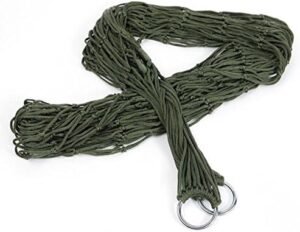 Hamac de camping Itian en nylon mesh à corde, lit suspendu