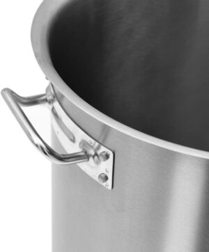 Marmite Traiteur avec Couvercle, Faitout a Induction Inox Marmite a Soupe Marmite 44 L 45x28 cm Acier inoxydable