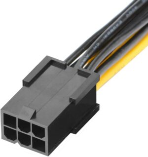 512YdsxlqfL._AC_SL1001_.jpg JD 2 Packs 6 Pin Female to 2X 6 Pin Male PCI Express (PCIe) Graphics Video Power Card Cable, 20cm