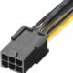 512YdsxlqfL._AC_SL1001_.jpg JD 2 Packs 6 Pin Female to 2X 6 Pin Male PCI Express (PCIe) Graphics Video Power Card Cable, 20cm