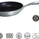Bastilipo - Poele en fonte d'aluminium 24 cm, antiadhesive en pierre, full induction, Titanium pro 24 cm