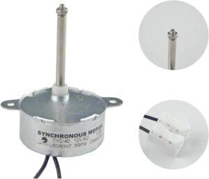 CHANCS TYC-40 AC 12V 5RPM Moteur synchrone 46MM Longueur de l'arbre pour decoration de Noel a fibre optique
