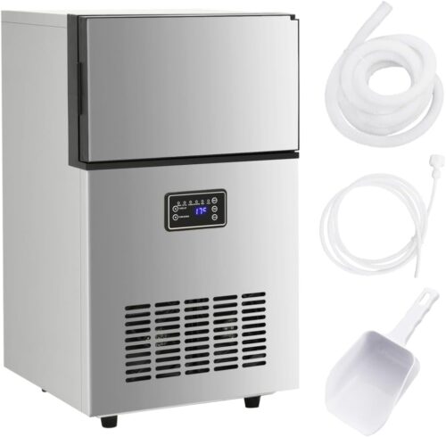 Machine à glaçons vidaXL argentée 45 kg/24 h automatique