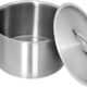 Marmite Traiteur avec Couvercle, Faitout a Induction Inox Marmite a Soupe Marmite 44 L 45x28 cm Acier inoxydable