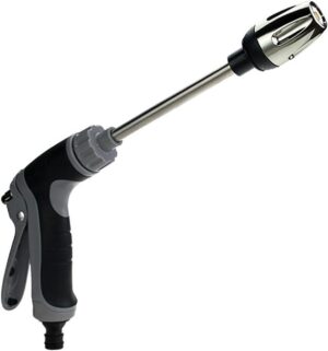 JAMSSOW Nettoyeur turbo pour tuyau d'arrosage, debit d'eau reglable, buse haute pression pour tuyau d'arrosage, pistolet a eau haute