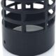 TYGERIX 80mm Black Polypropylene Condensing Boiler Air Intake for Boilers, Stoves, Hoods and Systems
