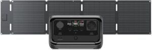 EcoFlow Staion electrique portable RIVER 3 Plus avec panneau solaire 60 W, batterie LFP 286 Wh, sortie 1200 W, autonomie 16 heures p