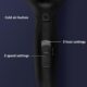 Aigostar Seche-Cheveux Ionique avec Manche Pliable, 3 Reglages de Temperature, Seche-Cheveux de Voyage Leger 2400W