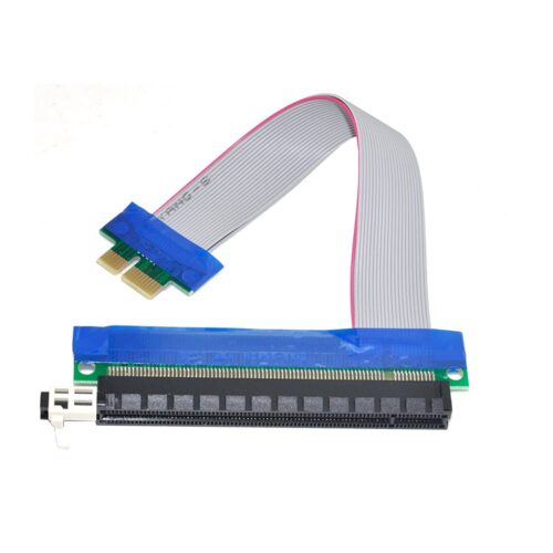 YC CY PCI-E Express 1 x to 16 x Extension Flex Extension Cable Converter Adapter Riser Card 20 cm