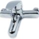 Robinet mitigeur chrome pour baignoire, robinet mural en acier inoxydable