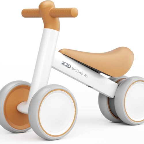 519gtlLk9RL._AC_SL1500_.jpg XJD Balance Bike from 1 Year - Toy for 10-24 Months Baby - Mini with 4 Wheels - Toddler Bike - Without Pedals - First Wheel Gift (Br