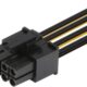 JD 2 Packs 6 Pin to 8 Pin PCI Express (PCIe) Graphics Video Power Card Adapter Cable, 10cm