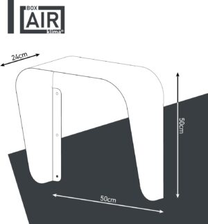 Box Air Klima Cover for Wallbox Weather Protection for Electric Cars Charging Station in Aluminium Composite (Anthracite, L)