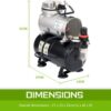 Dynamic Power HB-AS186 Air Compressor 16HP 20-23Lmin with 3 Litre Tank