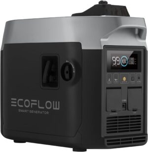 ECOFLOW Groupe Electrogene a Essence Smart Generator, 4L l'Essence Sans Plomb, 1800W Sortie CA, 42 a 58,8V Sortie CC, S'Integre a un