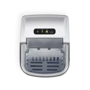 51FQOMD2JIL._SL1200_.jpg Machine à glaçons DOM484 blanche 150 W 12 kg/24 h