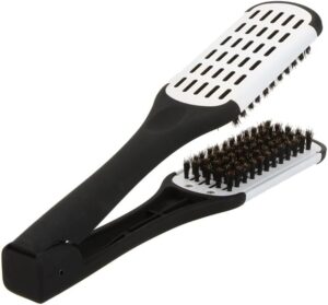 Anself Brosse a Lisser Brosse a Defriser Professionnelle Brosse Recto Verso Lissage de Cheveux, Outils de Coiffure,Pince de Peigne d