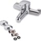 Robinet mitigeur chrome pour baignoire, robinet mural en acier inoxydable