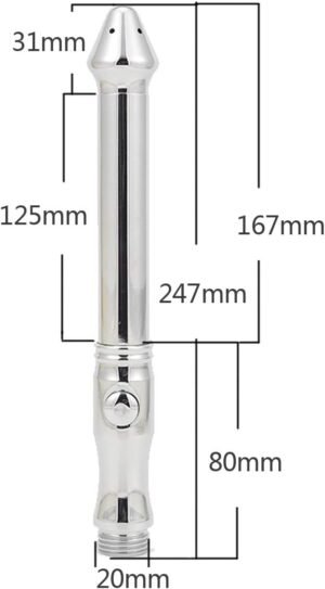Shower enema hose and nozzle system with 5 foot hand shower hose for colic cleaning kit Shower