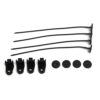 QLING Kit de montage universel pour ventilateur automobile - Accessoires de fixation pour la plupart des ventilateurs de radiateur (