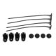 QLING Kit de montage universel pour ventilateur automobile - Accessoires de fixation pour la plupart des ventilateurs de radiateur (
