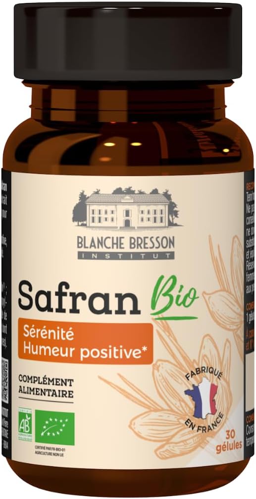BLANCHE BRESSON - Safran Bio SafrInsideTM - Humeur Positive Serenite - Extrait Brevete Tech'care ExtractionTM - Dosage Optimal 30mg